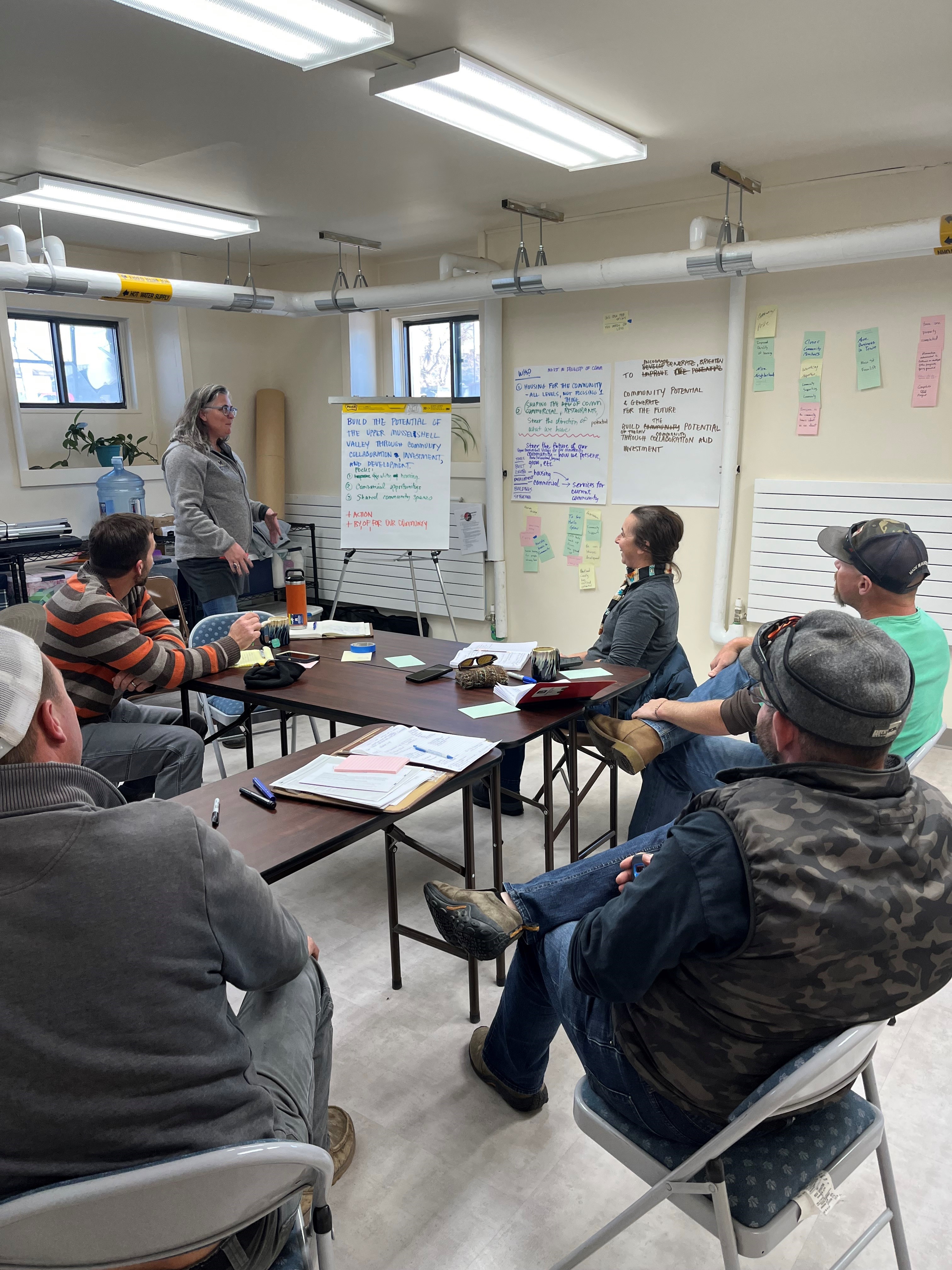 BSBL graduates working on a vision statement